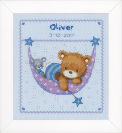 Blue Little Bear in Hammock Aida Vervaco