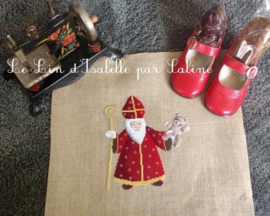La lettre à Saint Nicolas | De brief aan Sinterklaas | Borduurpatroon | Le Lin d'Isabelle