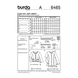 6465 Burda Naaipatroon | Jasje in variaties