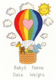 Balloon Baby Aida Bothy Threads Cross Stitch Kit