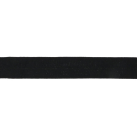 25mm - zwart - keperband