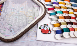 Bookshelf aida Leti Stitch telpakket