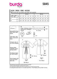 5845 Burda Naaipatroon | Jurk in variatie