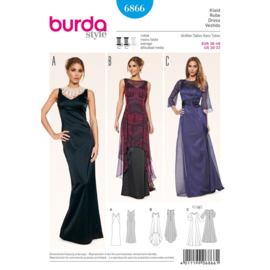 6866 Burda Patroon | Jurk in variaties