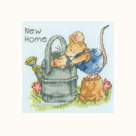 Welcome Home Aida Bothy Threads by The Margaret Shelly Collection Cross Stitch Kit