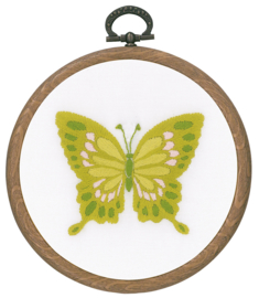 Butterflies with Embroidery Hoop Vervaco