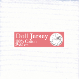 White Doll Jersey 25x80cm / 9.8"x31.5"