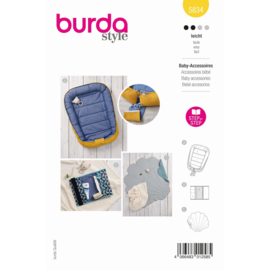 5834 Burda Naaipatroon | Baby accessoires