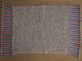 Peach and Blue Placemat Macramé Durable Macramé