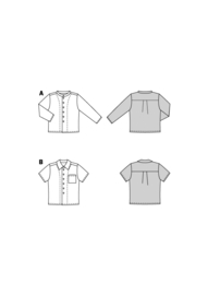 9209 Burda Naaipatroon | Bloes in variatie