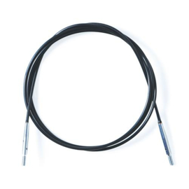 KnitPro Black Nylon Coated Stainless Steel 360° Swivel Cables - Valley