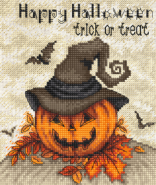 Trick or Treat Aida Leti Stitch Embroidery Kit