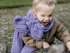 Bow Scarf Crochet Durable Cosy