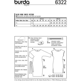 6322 Burda Naaipatroon | Jurk in variaties