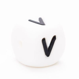 V 12mm Silicone Letter Bead