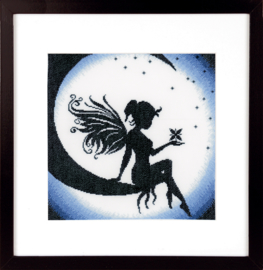 Fairy on the Moon Aida Classic Lanarte Embroidery Kit
