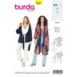 6244 | Naaipatroon Kimono in variaties | Burda