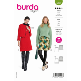 5868 Burda Naaipatroon | Rok in variatie