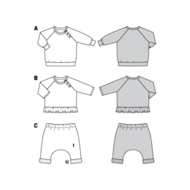 9312 Burda Naaipatroon | Babykleding in Variatie