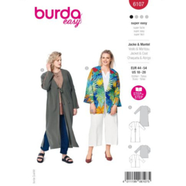 6107 Burda Naaipatroon | Jas en mantel