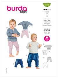 9278 Burda naaipatroon - Trui & Broek