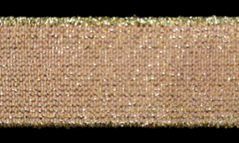 Salmon 25mm/1" Glitter Elastic