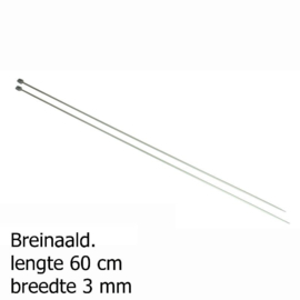 3mm 60cm Breinaald pony