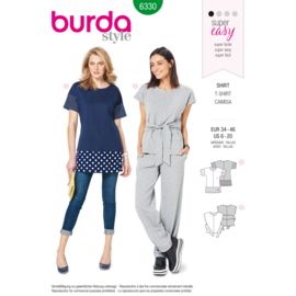 6330 Burda Naaipatroon | Shirt in variaties