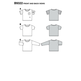 9322 Burda Naaipatroon | Shirt in variatie