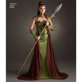 8363 H5 Simplicity Naaipatroon | Misses' Fantasy Ranger Costume Maat 32-40