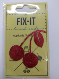 Cherry Glitter Fix-it Applique Patch