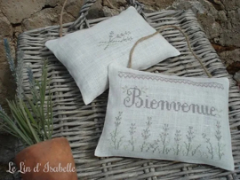 Bienvenue Lavande / Lavender Welcome Cross Stitch Pattern Le Lin d'Isabelle