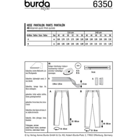 6350 Burda Naaipatroon | Broek in variaties