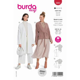 5883 Burda Naaipatroon | jas in variatie