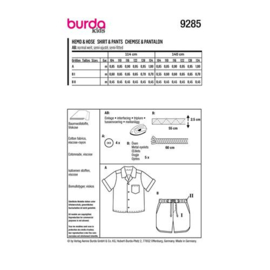 9285 Burda Naaipatroon | Broek en overhemd