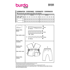 9191 Burda naaipatroon - Blouse & Broek