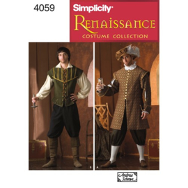 4059 A Simplicity Naaipatroon | Men's Renaissance Costumes Maat XS - XL