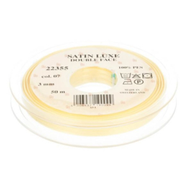 07 3mm Lint Satin Luxe Double face p.m. / per 3.3 feet