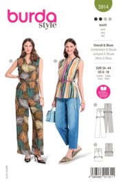 5914 Burda Naaipatroon | Jumpsuit en blouse