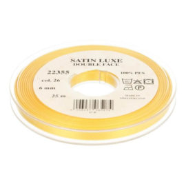 26 6mm/¼" Lint Satin Luxe Double face p.m. / per 3.3 feet
