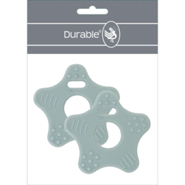 257 grijs blauwe siliconen ster bijtringen - Durable