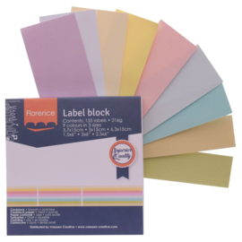 pastel Label block | Florence | Vaessen Creative