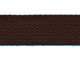 Dark Brown 25mm/1" Cotton Look Bag Straps