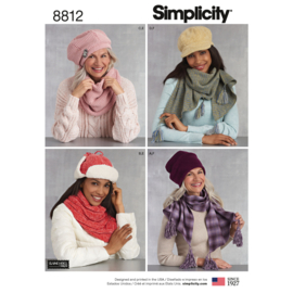 8812 A Simplicity Naaipatroon | Winter Accessoires