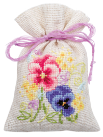 Violets set of 3 Vervaco Bag Kit