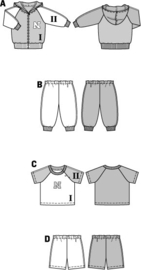 9748  Naaipatroon | Combinatie: vest, shirt en broek