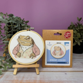 Jeremy Fisher Peter Rabbit - aida - the Crafty kit Company telpakket
