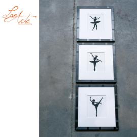 Ballet silhouette III - evenweave - Lanarte telpakket