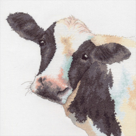 Sweet Cow ( lieve koe) Aida telpakket - Dimensions