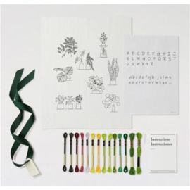 Personalised House plants | borduur pakket gift of Stitch | DMC